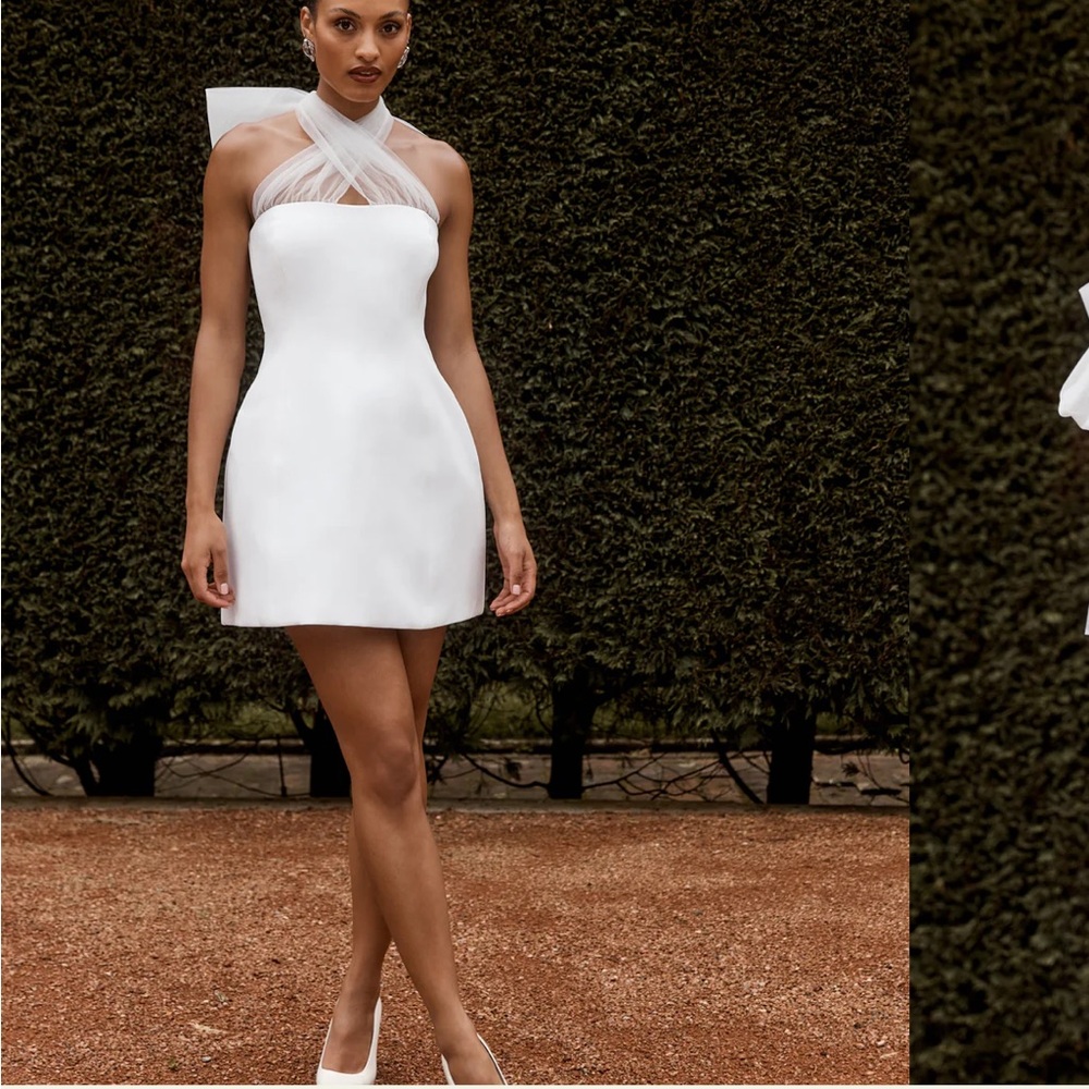 Meshki Strapless White Dress